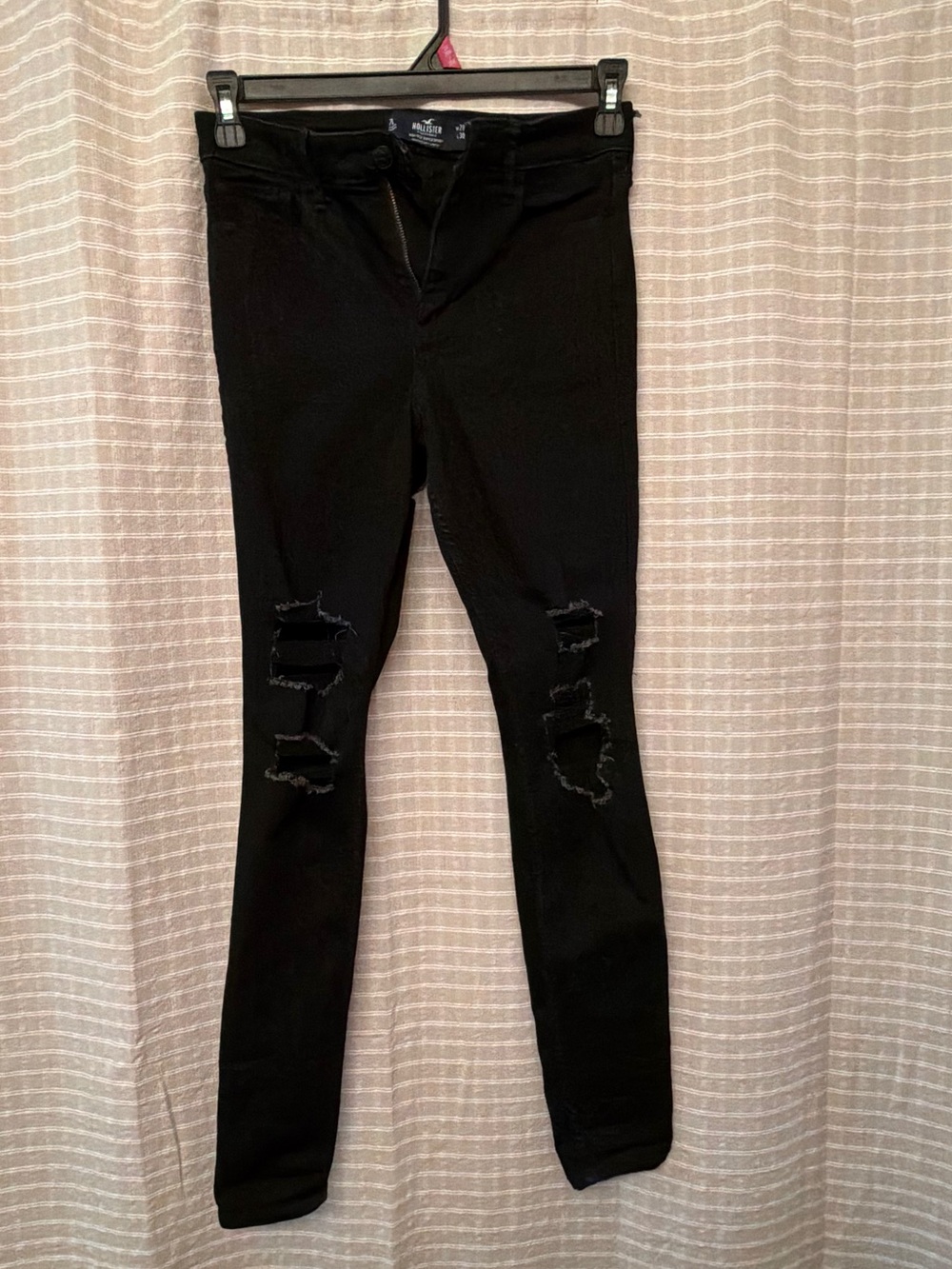 Hollister Black Ripped Skinny Jeans
